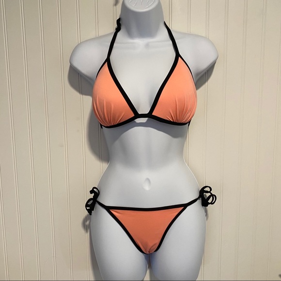 Other - String bikini coral and black